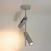 Image de SIGMA Spot pour plafond Leda 2, taupe, à 2 lampes, acier, GU10, hauteur 55 cm
