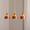 Image de SIGMA Suspension Rif 3, rouge brique, à 3 lampes, linéaire, acier