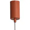 Image de SIGMA Suspension Sopel 1, rouge brique, à 1 lampe, acier, Ø 5 cm