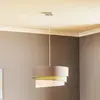 Image de Duolla Suspension Euluna Trio beige/aigue-marine/écru Ø45cm