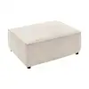 Image de Pouf en velours BOBOCHIC NIHAD coloris beige