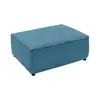 Image de Pouf en velours BOBOCHIC NIHAD coloris bleu