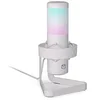 Image de ENDORFY Axis Streaming Onyx White, Microphone omnidirectionnel de Haute qualité, rétroéclairage RGB | EY1B007