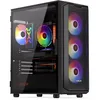 Image de KRUX Orona, ATX, microATX, Mini-ITX - Boîtier PC - Panneau Avant perméable à l'air - 4 Ventilateurs ARGB de 120 mm - Vitre latérale avec charnières - KRXD003