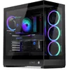Image de ENDORFY Fishtank 6000 Corona, Boîtier PC ATX E-ATX Gaming, design panoramique en verre trempé, ventilateur ARGB PWM 4 x 120 mm, USB-C, refroidissement 360 mm, GPU jusqu'à 445 mm, boîtier d'ordinateur