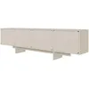 Image de Selsey Wuwu Armoire TV Basse avec 4 Portes et Compartiments Push to Open 200 cm Gris/Beige, Four-Door