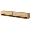 Image de Selsey MIRRGO - Meuble TV 200 cm chêne Artisan avec Insert Graphite