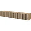 Image de Selsey TELIRE - Meuble TV 175 cm en chêne Artisan avec façade fraisée et Inserts Noirs
