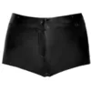 Image de Short échancré F318 Wetlook Effet Croco - L - Noir