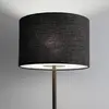 Image de Euluna Lampe sur pied Amarela, noir mélangé, textile, E27