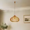 Image de Euluna Suspension Ika ID avec abat-jour à lamelles en bois Ø51cm