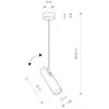 Image de Euluna Spot pour plafond Eye Super, hauteur 58 cm, blanc