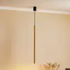 Image de Euluna Suspension Laser, à 1 lampe, laiton, abat-jour 75cm