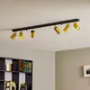 Image de Euluna Spot pour plafond Eye Spot à 6 lampes, noir/laiton