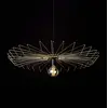 Image de Euluna Suspension Umbrella de forme plate, dorée