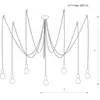 Image de Euluna Suspension Spider en blanc, à 7 lampes