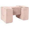 Image de Passerelle et Velcro Lot de 3 Gros Blocs en Mousse pour Le Jeu ou réhabilitation (Couleur: Rose Clair (Velours côtelé))