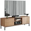 Image de Meuble TV bas Nitho NH05 2D avec compartiments, table TV, buffet, meuble TV, système d'ouverture sans poignée, armoire TV, table TV, banc TV (Hikora)