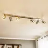 Image de SOLLUX LIGHTING Spot pour plafond Round, chrome, à 6 lampes, linéaire