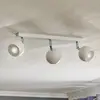 Image de SOLLUX LIGHTING Spot pour plafond Flame en blanc, à 3 lampes