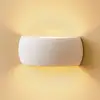 Image de SOLLUX LIGHTING Applique murale Curve up/down en céramique blanche