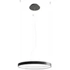 Image de Sollux Éclairage Lampe Moderne pour Maison Bureau Forme Ronde Décoration d'Éclairage Créatif en Acier Lustre RIO 55 Noir 3000K Taille 55x55x150