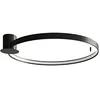 Image de Sollux Éclairage Lampe Moderne pour Maison Bureau Forme Ronde Décoration d'Éclairage Créatif en Acier Plafonnier RIO 78 Noir 4000K Taille 78x87x12,5
