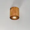 Image de SOLLUX LIGHTING Plafonnier Ara en forme de cylindre en bois