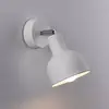 Image de SOLLUX LIGHTING Applique murale Elba, blanche, métal, Ø 19 cm, E27