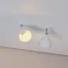 Image de SOLLUX LIGHTING Plafonnier Elba, 34 cm, à 2 lampes, blanc, métal, E27