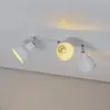 Image de SOLLUX LIGHTING Plafonnier Elba, 40 cm, à 3 lampes, blanc, métal, E27