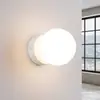 Image de SOLLUX LIGHTING Applique murale You, blanc, Ø 12 cm, acier/verre