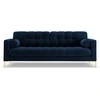 Image de Cosmopolitan Design - Canapé Velours Bali 3 Places bleu roi - 177x92x75 cm OS