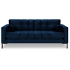 Image de Cosmopolitan Design - Canapé velours bali 2 places bleu roi - 152x92x75 cm OS