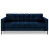 Image de Cosmopolitan Design - Canapé velours bali 3 places bleu roi - 177x92x78 cm OS