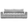 Image de Milo Casa - Canapé velours convertible avec coffre 3 places luca gris clair - 250x105x85 cm OS