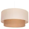 Image de Euluna Suspension en Tissu Boho à intensité variable (Traditionnel) Beige Textile e. a. pour Salon & Salle manger (1 lampe,à E27), Luminaire Lampe plafond Plafonnier