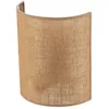Image de Euluna Applique Murale Tissu Jute à intensité variable (Traditionnel) en Marron Textile e. a. pour Salon & Salle manger (1 lampe,à E27), Lampe Eclairage Luminaire Mural