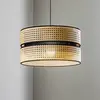 Image de Duolla Suspension Duo, rotin, Ø 40 cm, beige/noire