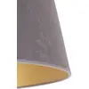Image de Duolla Abat-jour Cone hauteur 18 cm, gris/doré