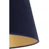 Image de Duolla Abat-jour Cone hauteur 18 cm, bleu foncé/doré