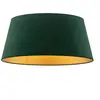 Image de Duolla Abat-jour Cone hauteur 22,5 cm, vert foncé/doré