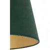 Image de Duolla Abat-jour Cone hauteur 18 cm, vert foncé/doré