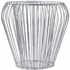 Image de KADAX Gabion Pot de fleurs rond en acier galvanisé à chaud résistant aux intempéries pour jardin, pierres, fleurs, plantes, potager surélevé (Ø 42 cm, H 38 cm)