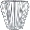 Image de KADAX Gabion Pot de fleurs rond en acier galvanisé à chaud résistant aux intempéries pour jardin, pierres, fleurs, plantes, potager surélevé (Ø 47 cm, H 45 cm)