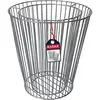 Image de KADAX Gabion en acier galvanisé, pot de gabion, pot stable, plate-bande surélevée résistant aux intempéries, panier à plantes, pot de fleurs (diamètre 36 cm)
