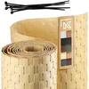 Image de KADAX Ruban de clôture en technorotin, 19 x 255 cm, 10 Couleurs, Bandes d'écran, Rouleau d'écran, Protection Contre Le Vent pour Balcon, terrasse, Tapis de clôture résistant aux intempéries (Beige)