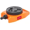 Image de KADAX Arroseur statique Arroseur de jardin en plastique ABS avec cinq fonctions d'arrosage pour jardin, fleurs, arroseur (orange)
