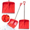Image de KADAX Pelle à neige avec manche en bois, pelle à neige avec poignée ergonomique en plastique - Pelle à neige avec lame en plastique - 50 cm de large - Orange