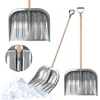 Image de KADAX Pelle à Neige avec Poignée Ergonomique, Largeur de la Lame : 49 cm, Lame en Plastique, Idéale pour Petites et Grandes Quantités de Neige (Manche en Bois, Argent)